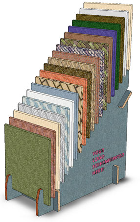 loose tile display holds 20