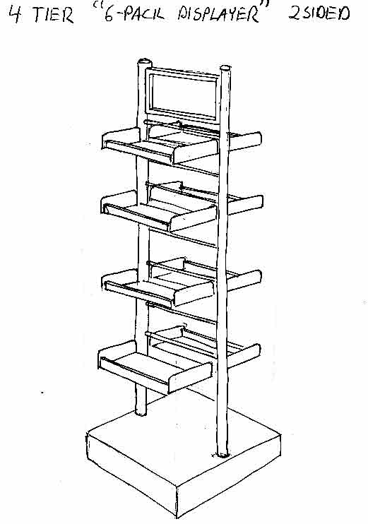 Dual Sided Wine Display