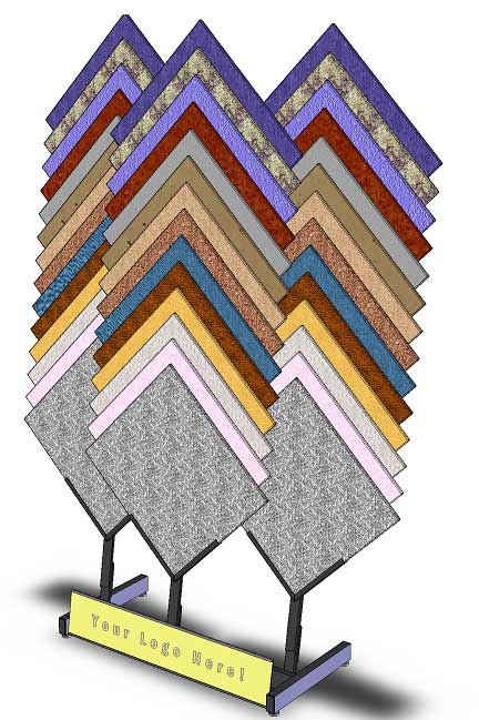 tile display triple spine ladder