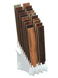 Double wide plank flooring display, wood planks, Flooring Displays 