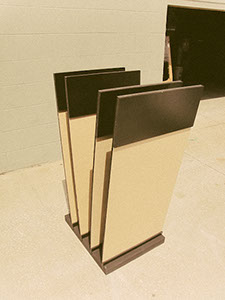 Flooring Displays, Flat Slabs, Sample Boards, Countertop Displays, Box Displays, Planks, Pavers, Rotating Displays, Pedestals, Listello Displays