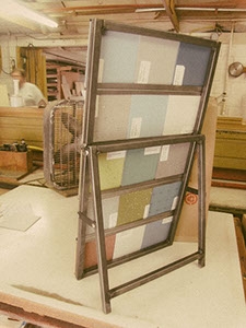 Solid Surface Displays, Box Displays, Countertop Displays, Flooring Displays, Sample Boards, Rotating Displays, Listello Displays