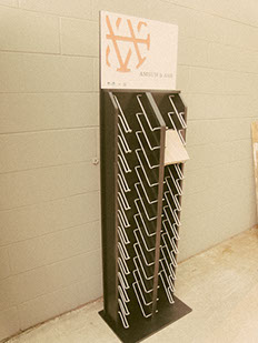 Metal Rack Displays, Flooring Displays, Harwood Racks, Wedge Displays, Sample Boards, Box Displays, Rotating Displays, Solid Surface Displays