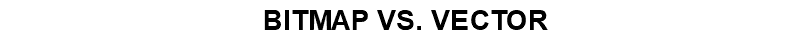 BITMAP VS. VECTOR