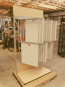 Wire Racks, Wing Display, Sample Boards, Flooring Displays, Wedge Displays, 